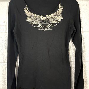 Woman's Harley Davidson Eagle Barnett HD El Paso Texas T Shirt